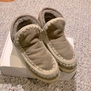 MOU Grey Suede Eskimo Sneaker Boots W7